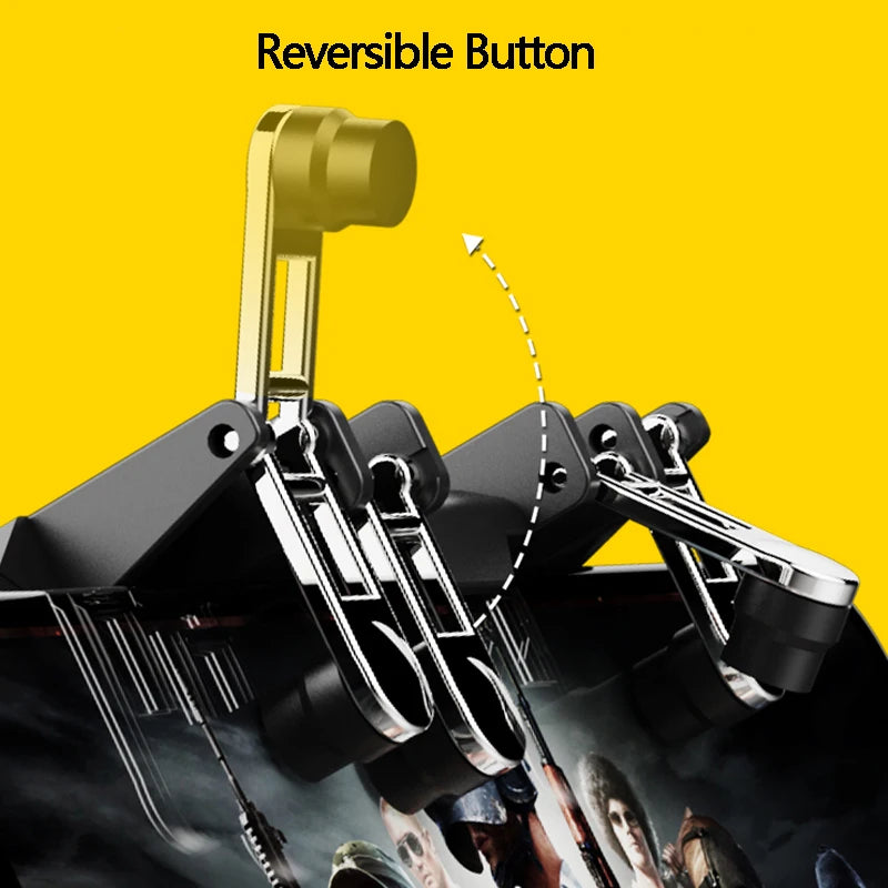 AK66 Mobile PUBG Controller Six 6 Finger Operating Gamepad Mobile Phone Shooter Trigger Button Joystick