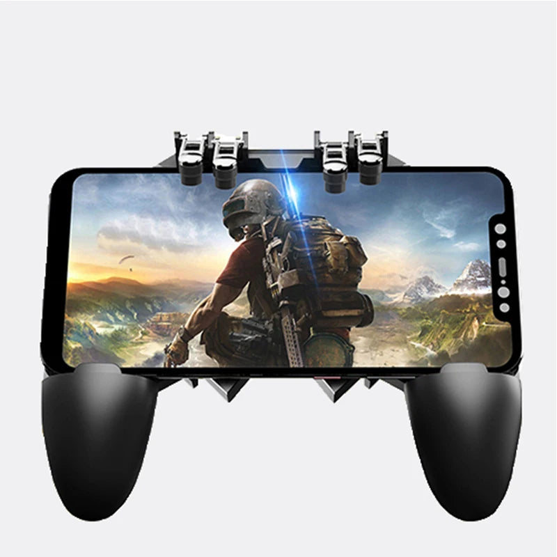 AK66 Mobile PUBG Controller Six 6 Finger Operating Gamepad Mobile Phone Shooter Trigger Button Joystick